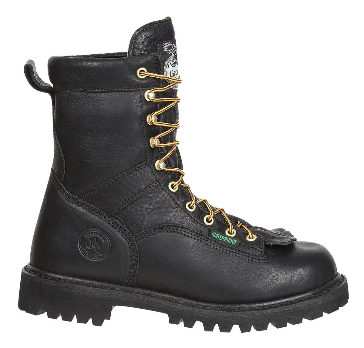 Georgia Boot Men's Waterproof Low Heel Logger Boots - Round Toe