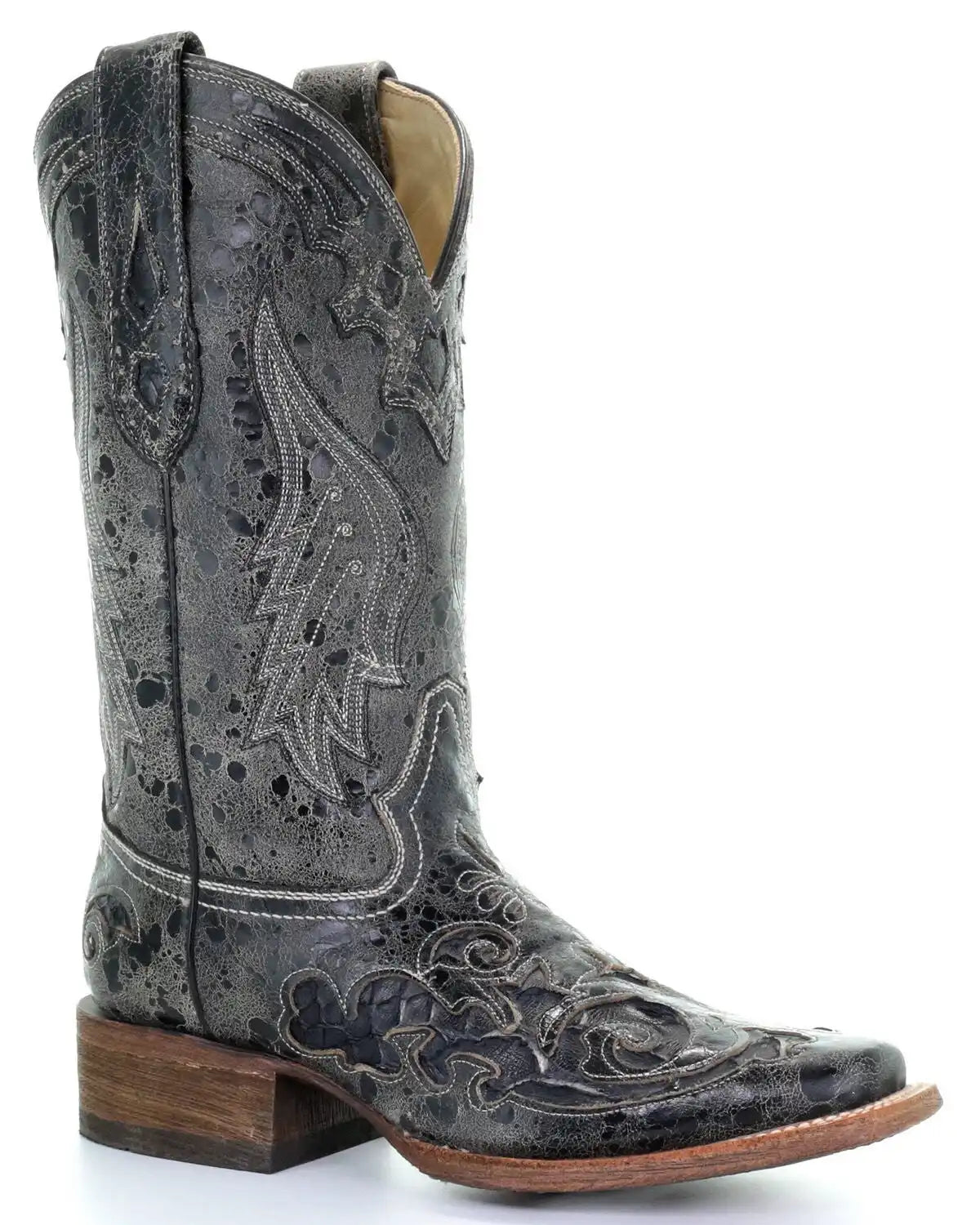 Corral Women's Vintage Python Inlay Western Boots - Square Toe