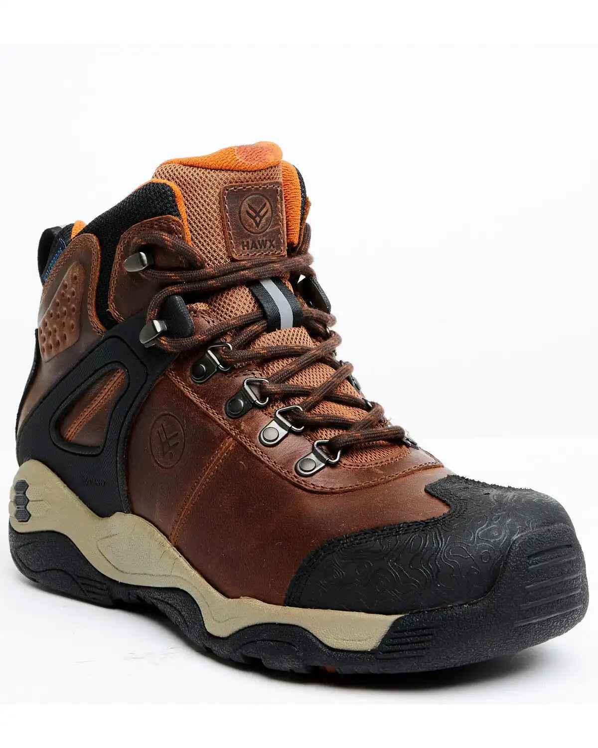 Hawx Men's 5" Talon Umber Waterproof Lace-Up Hiking Work Boot - Soft Toe