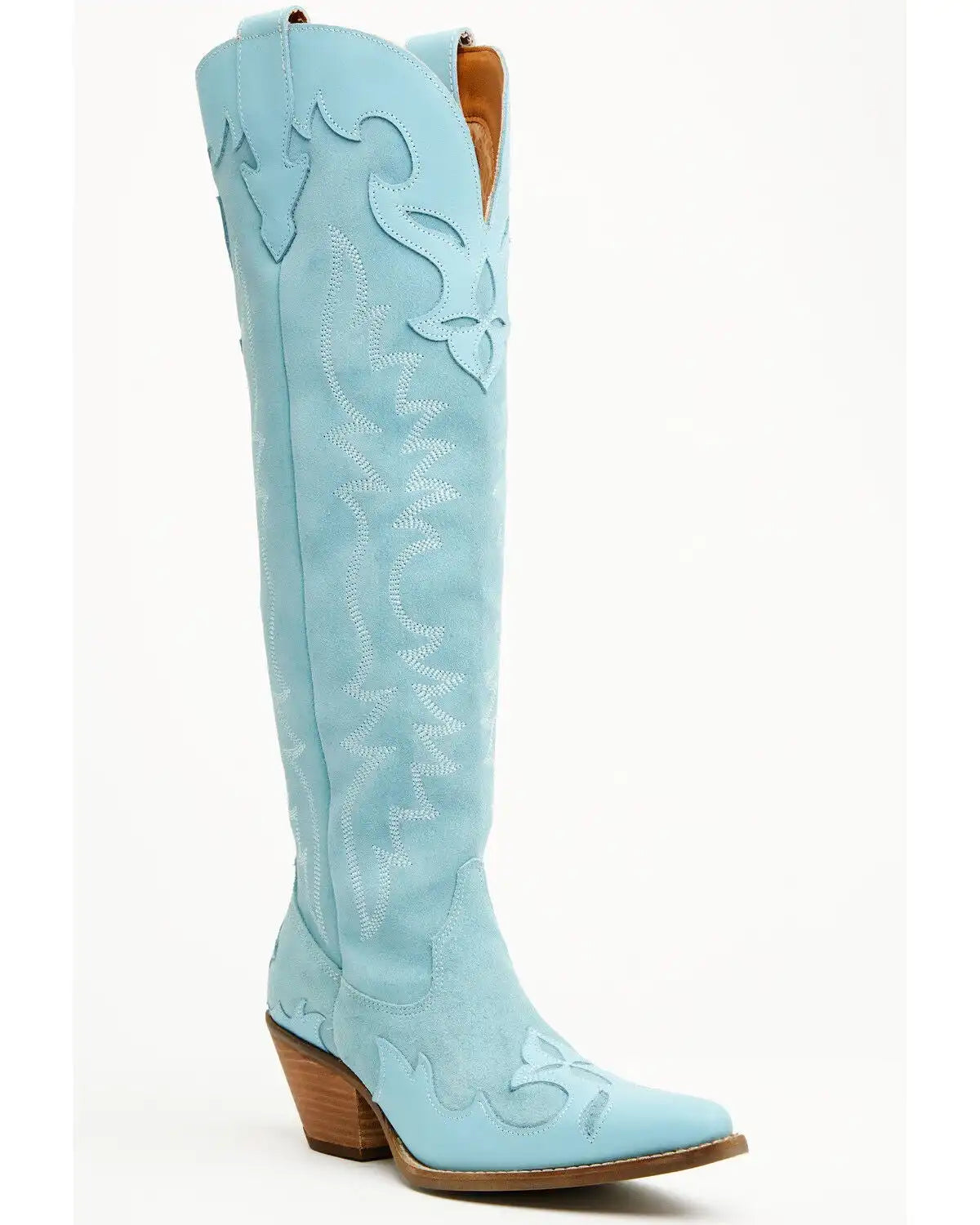 Dingo Women's Drama Queen Overlay Tall Western Boots - Round Toe
