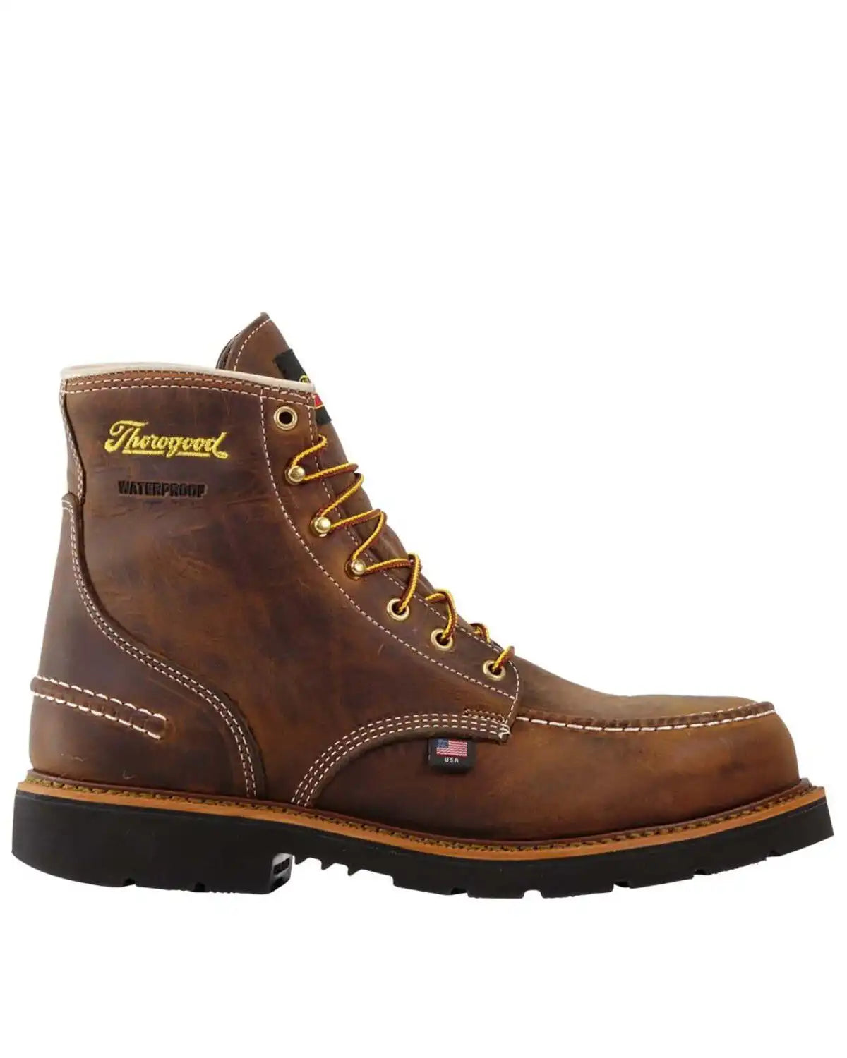 Thorogood Men's 6" Waterproof 1957 Series USA Work Boots - Steel Toe