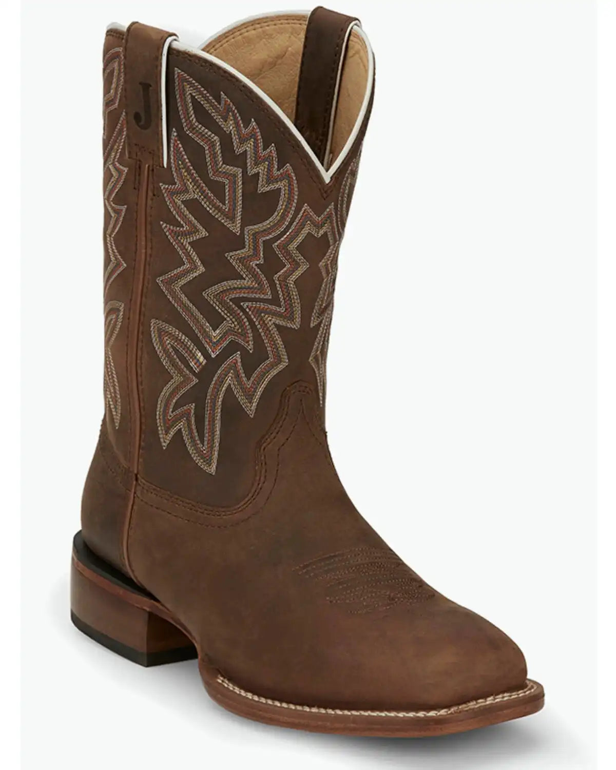 Justin Men's Frontier Western Boots - Broad Square Toe