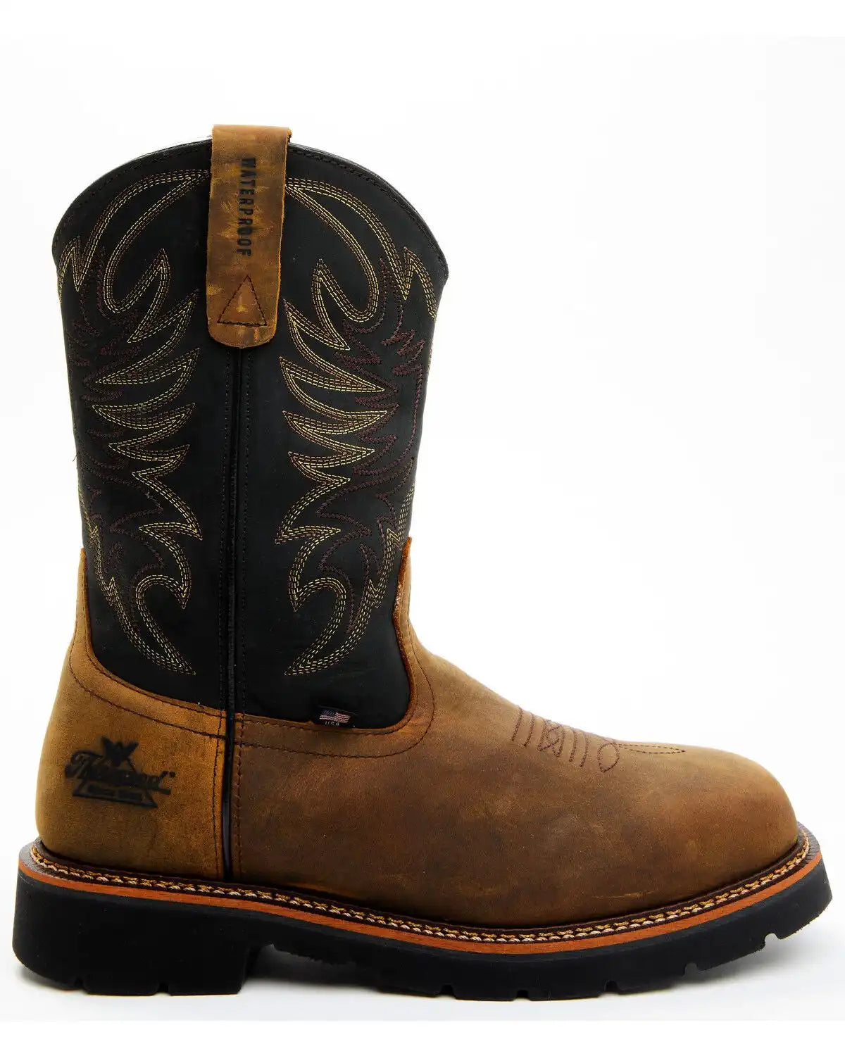 Thorogood Men's 11" USA Waterproof Wellington Work Boots - Steel Toe