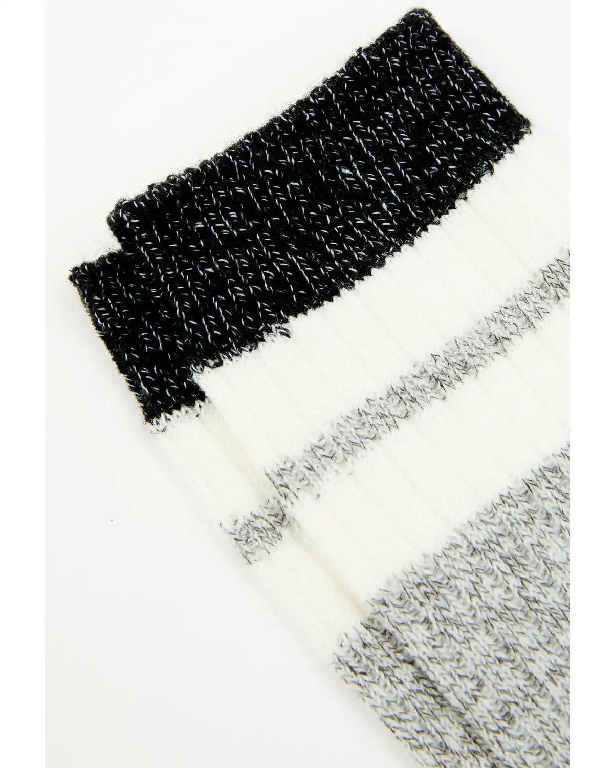 Brother's and Sons Men's Gray Rugby Stripe Crew Socks