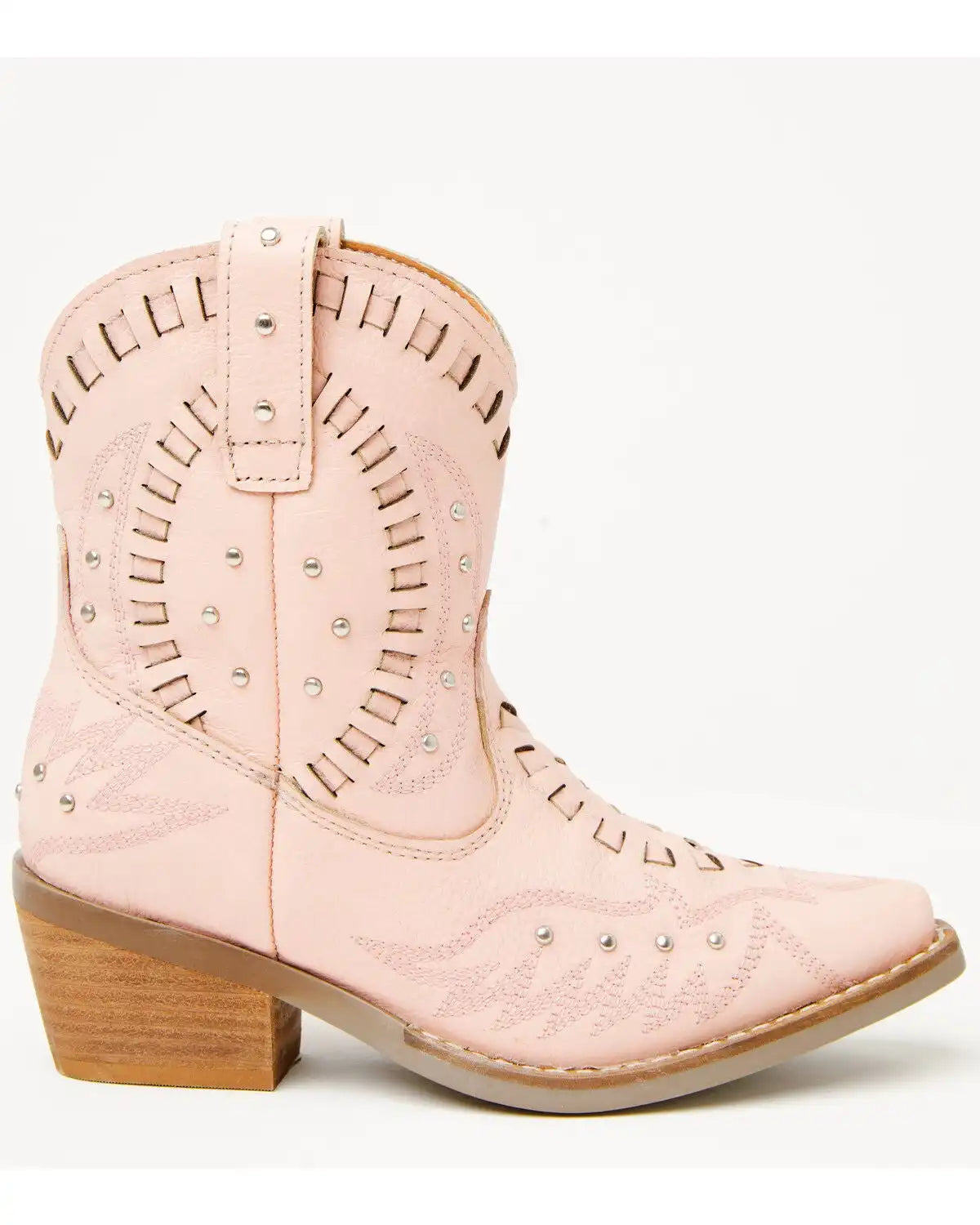 Dingo Girls' Lace Precious Studded Western Boots - Snip Toe