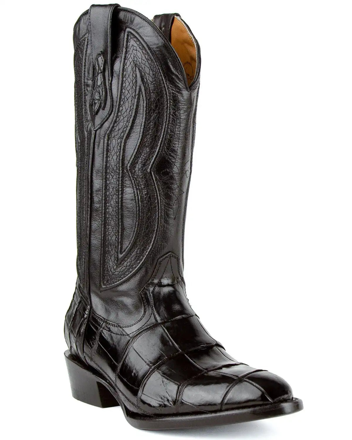 Ferrini Men's Stallion Alligator Belly Western Boots - Round Toe