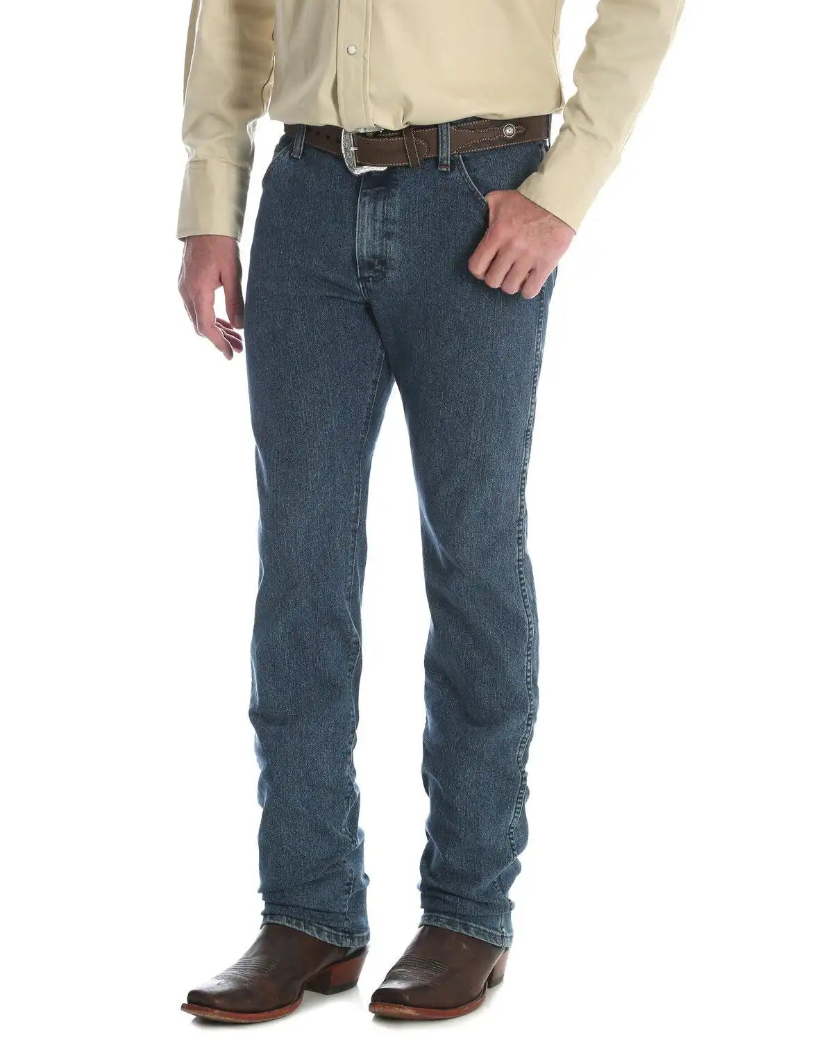 Wrangler Men's Premium Performance Cool Vantage Slim Fit Cowboy Cut Jeans