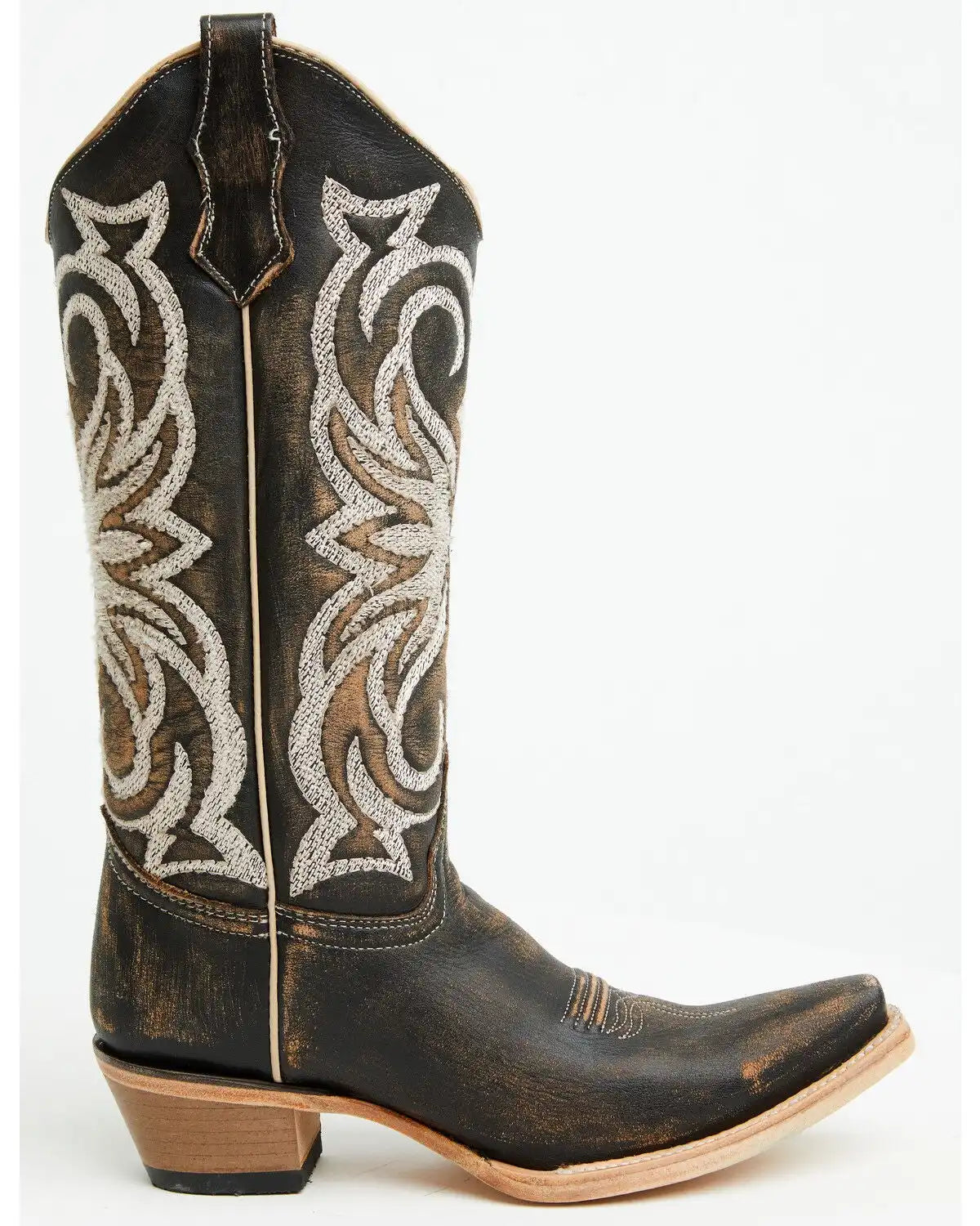 Circle G Women's Embroidered Tall Western Boots - Snip Toe