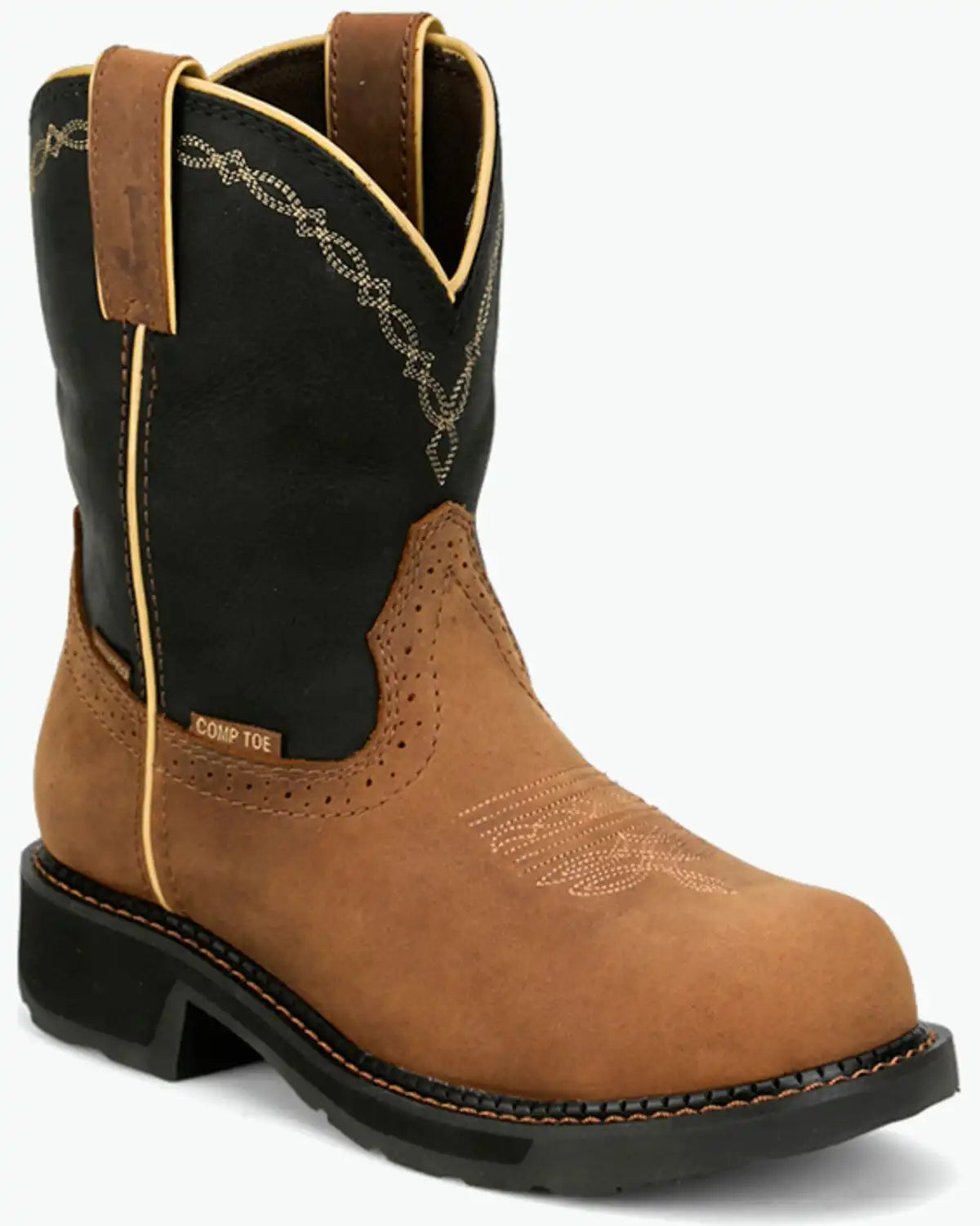 Justin Women's 8" Darby Wellington Work Boots - Nano Composite Toe