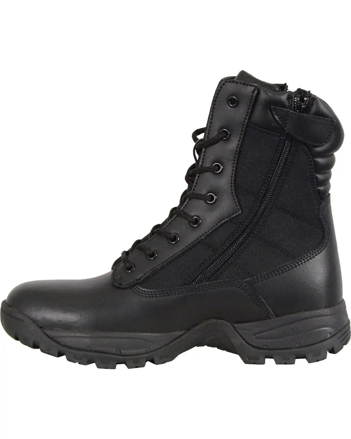 Milwaukee Leather Men's 9" Leather Tactical Boots - Round Toe