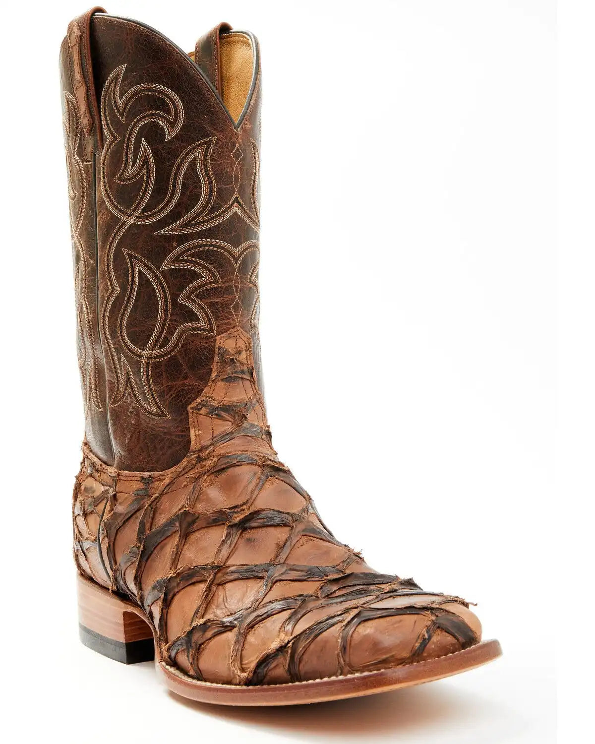 Cody James Men's Pirarucu Exotic Boots - Broad Square Toe