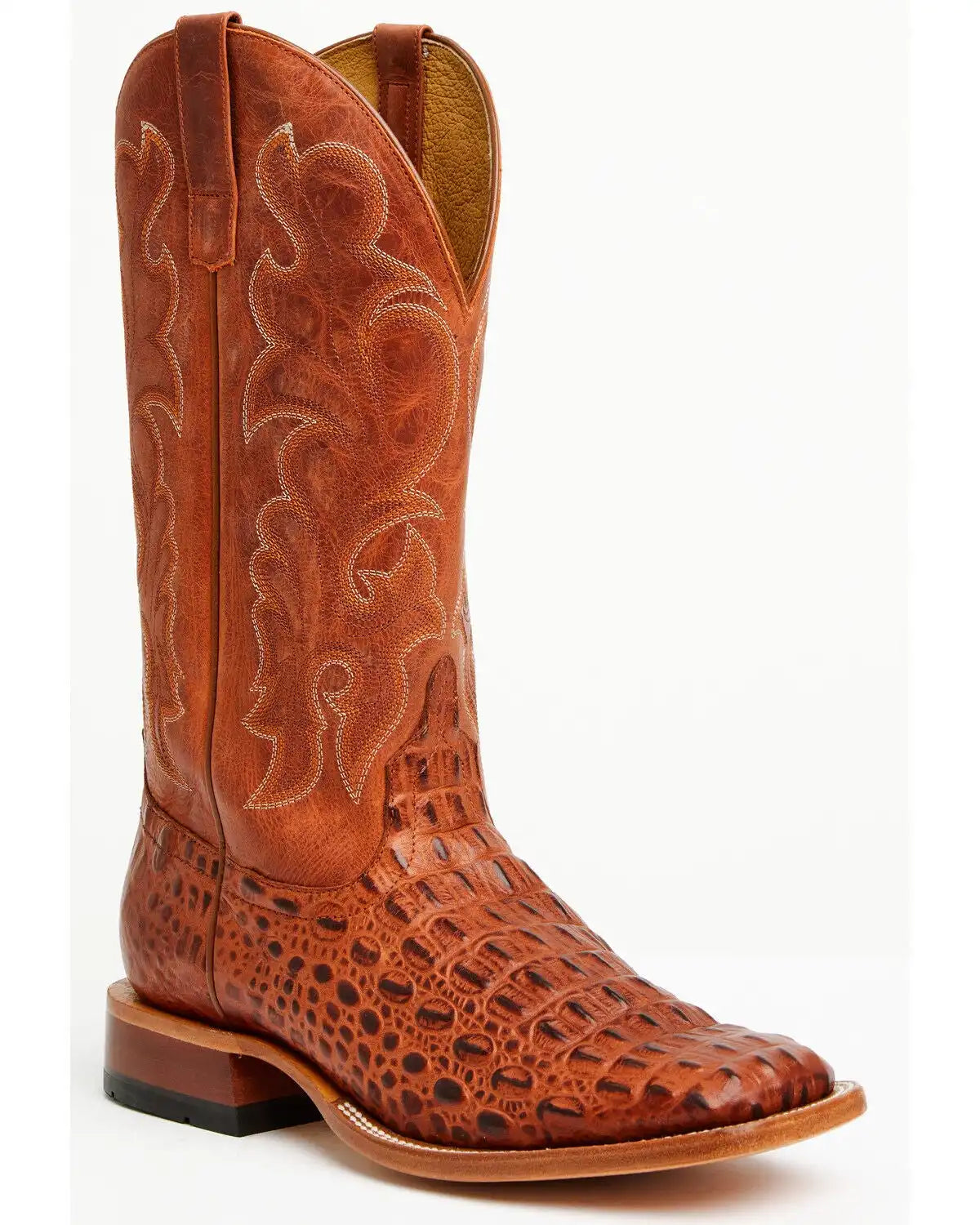 Horse Power Men's Boot Barn Exclusive Nile Crocodile Print Tall Western Boots - Broad Square Toe