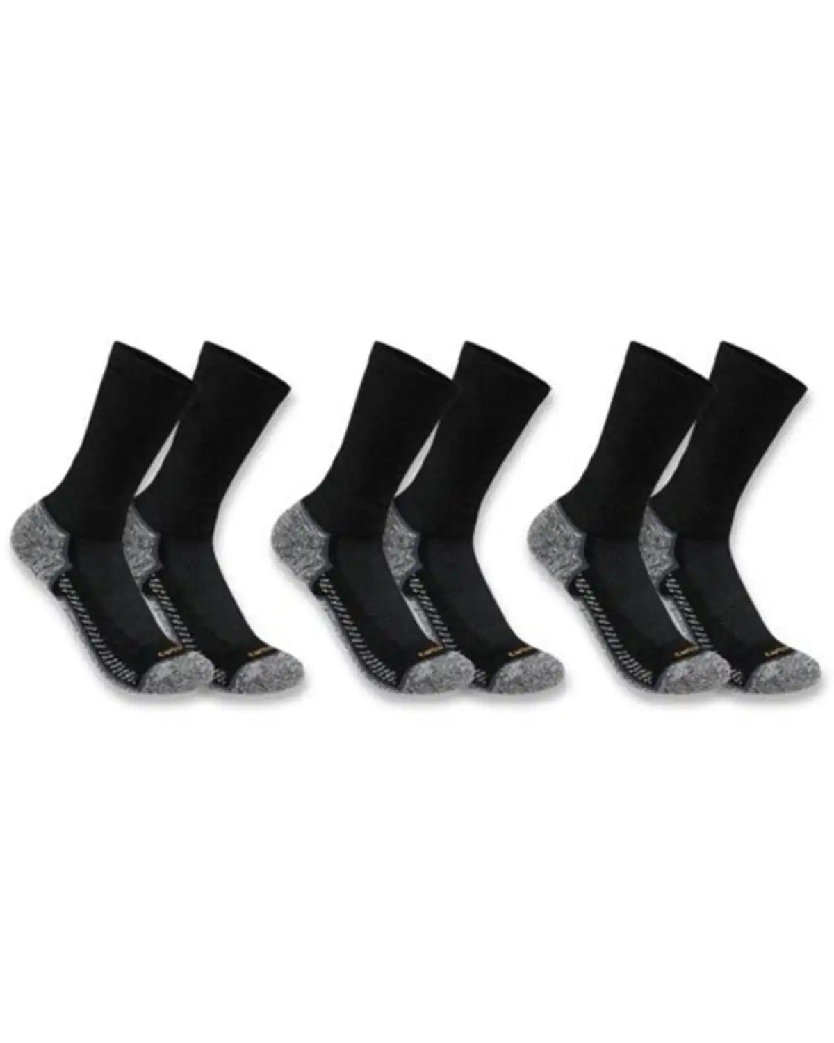 Carhartt Men's Force Midweight Crew Socks - 3-Pack