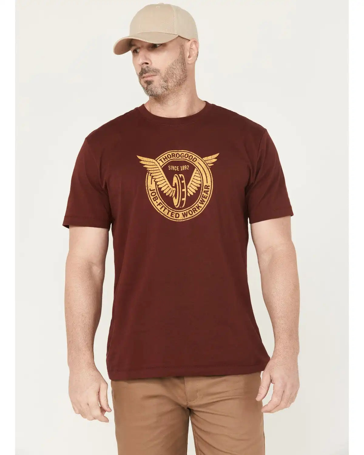 Thorogood Men's Wing & Wheel Short Sleeve Graphic Work T-Shirt
