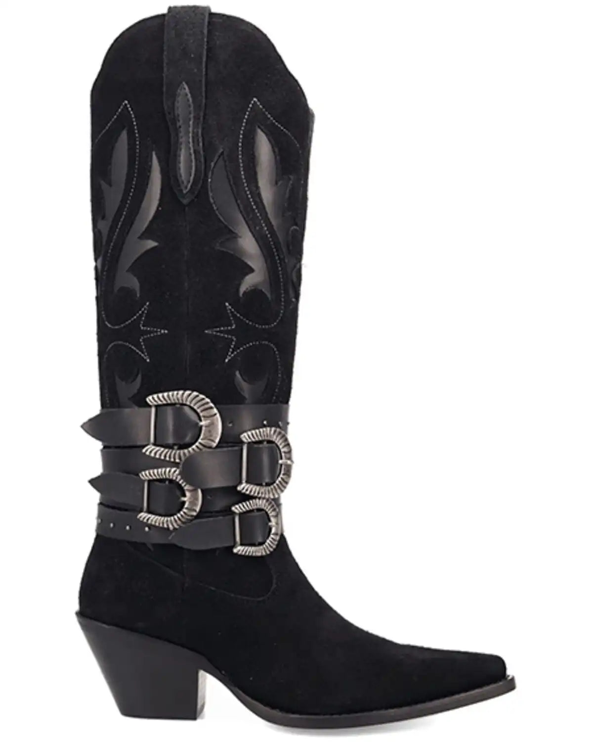 Dingo Women's Buck Wild Suede Tall Western Boots - Round Toe