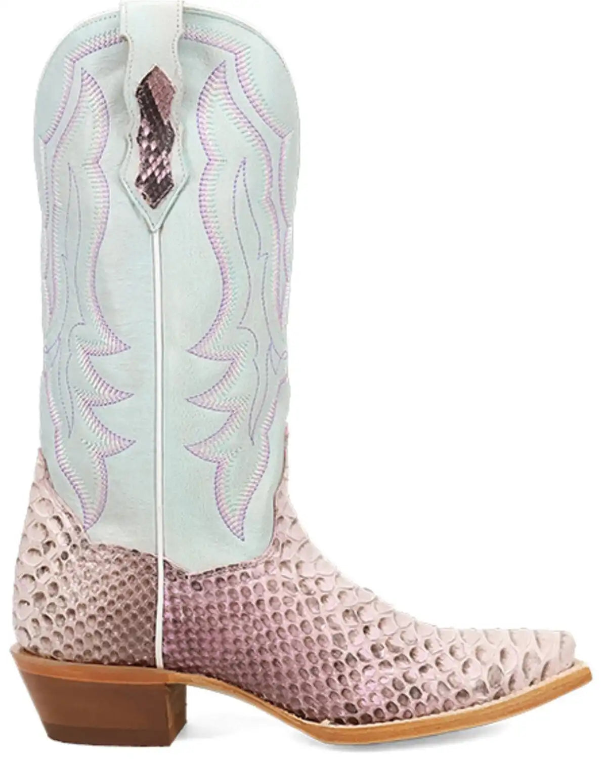 Dan Post Women's Petunia Exotic Python Western Boots - Snip Toe