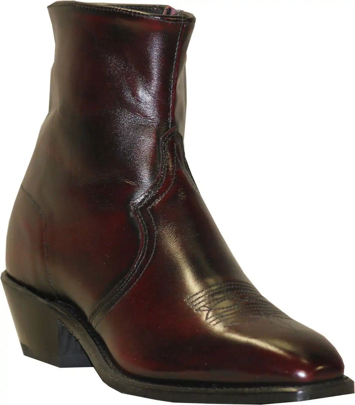Abilene Boots Men's Zipper Short Dress Boots - Square Toe