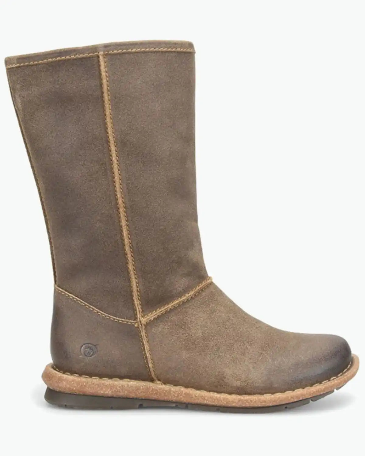 Born Women's Salee Mid Calf Suede Boots - Round Toe