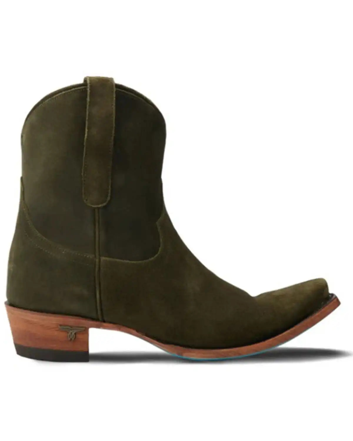 Lane Women's Emma Jane Suede Western Booties - Snip Toe