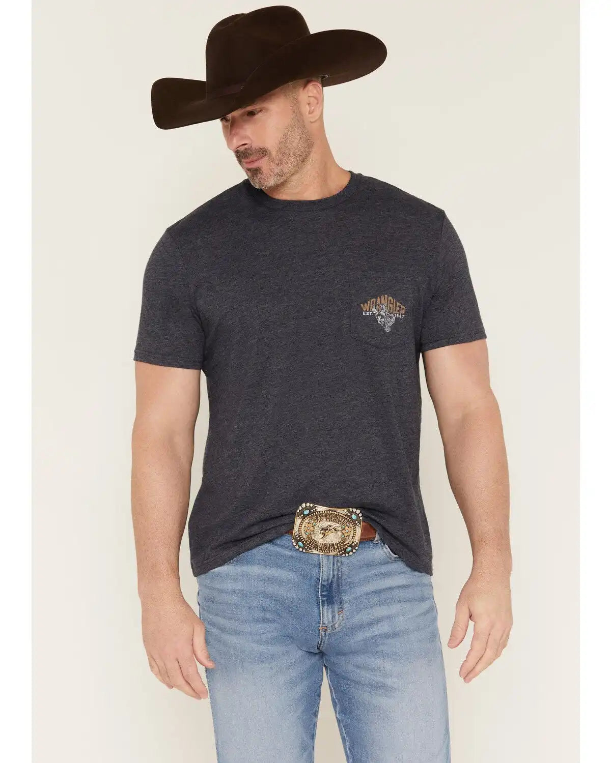 Wrangler Men's Cowboy Short Sleeve Graphic T-Shirt