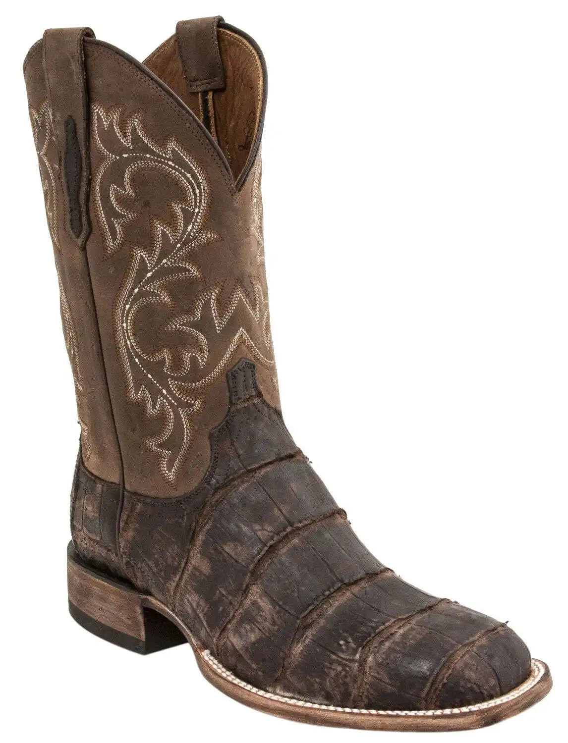 Lucchese Men's Handmade Malcolm Alligator Western Boots - Square Toe