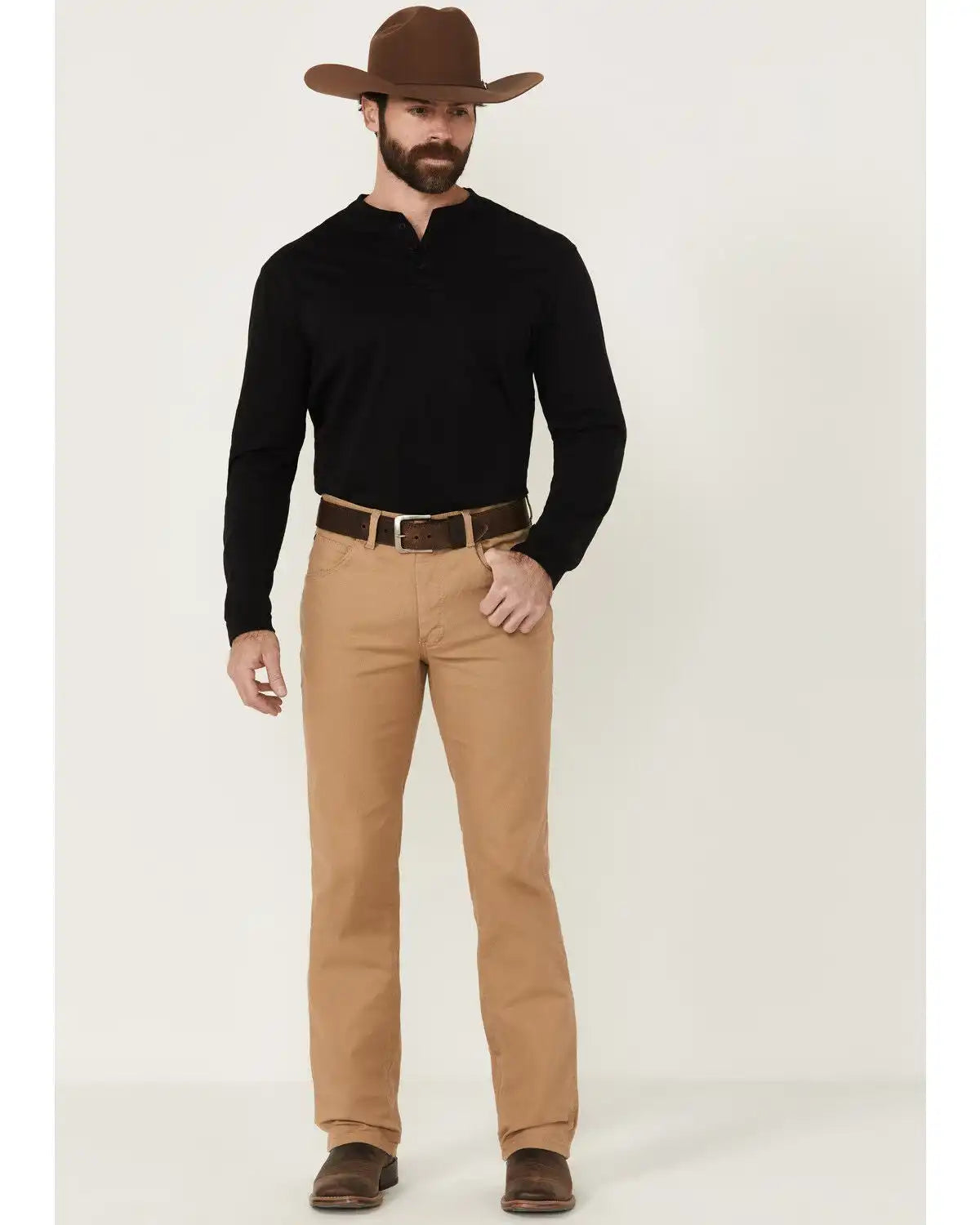Wrangler Men's Tough Comfort Performance Slim Straight Canvas Jeans - Tall