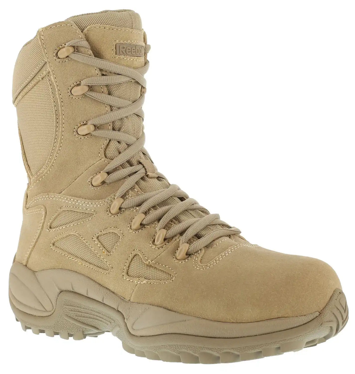 Reebok Men's Stealth 8" Lace-Up Side-Zip Work Boots