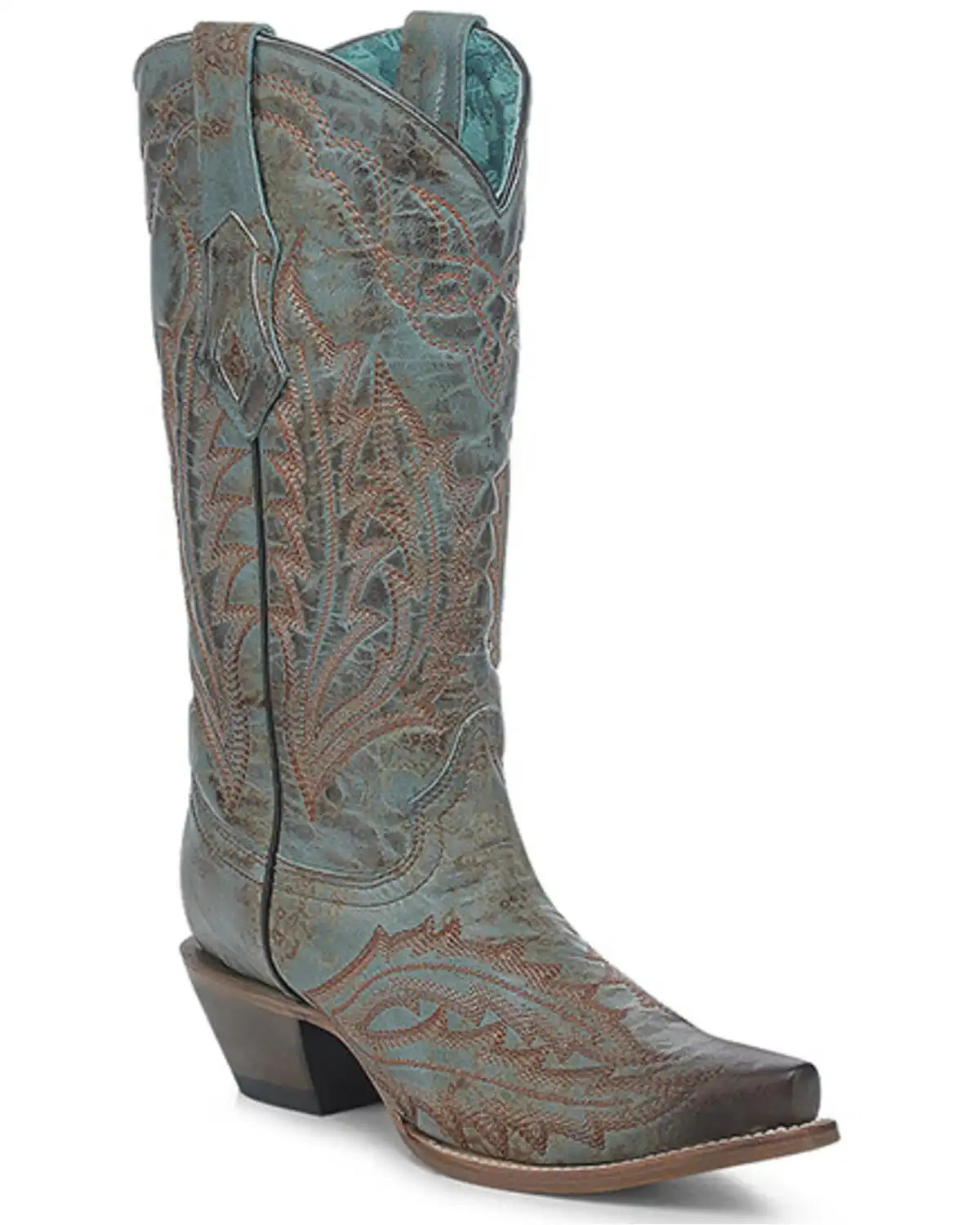 Corral Women's Embroidered Tall Western Boots - Snip Toe