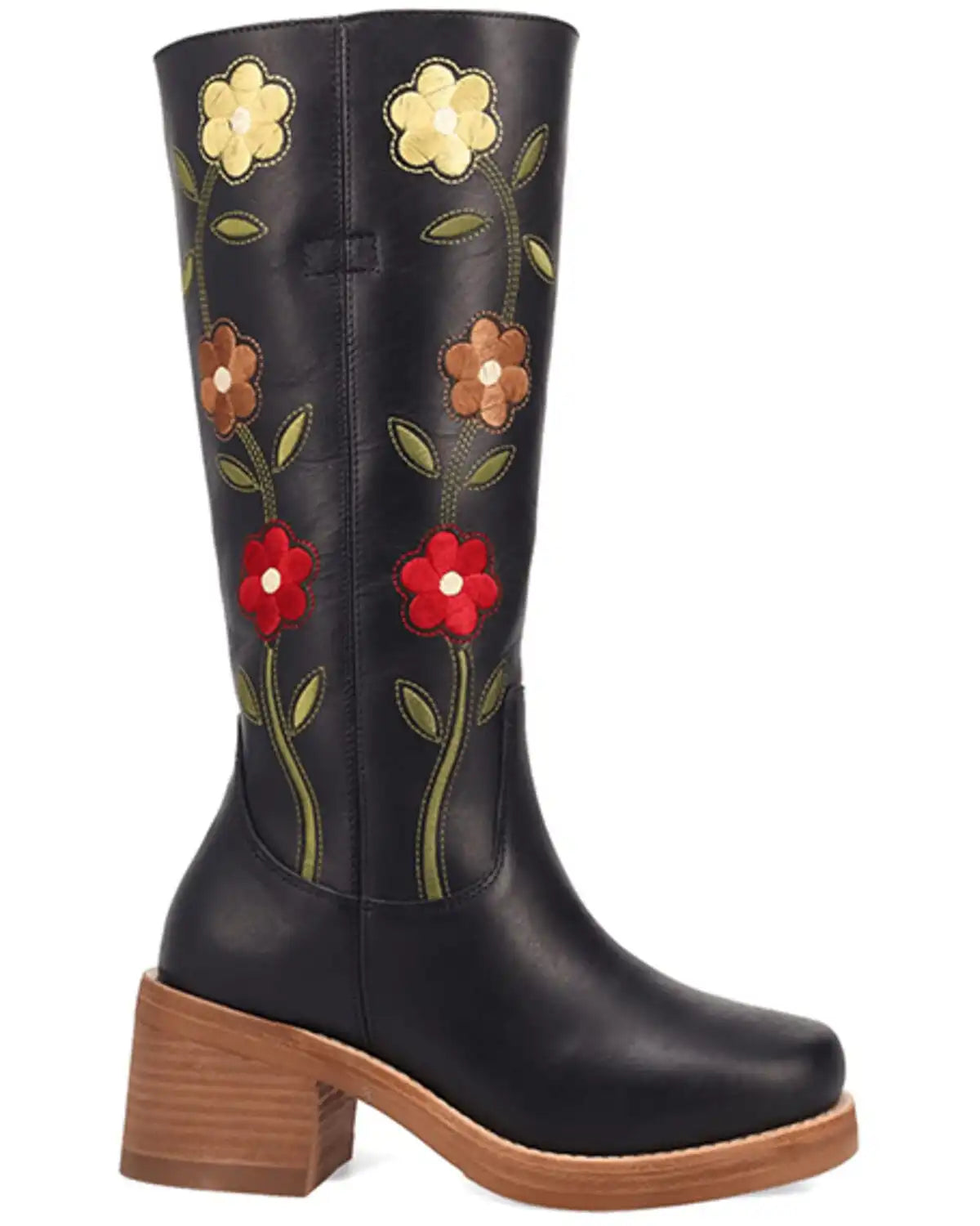 Dingo Women's Floral Bloom Fashion Boots - Round Toe