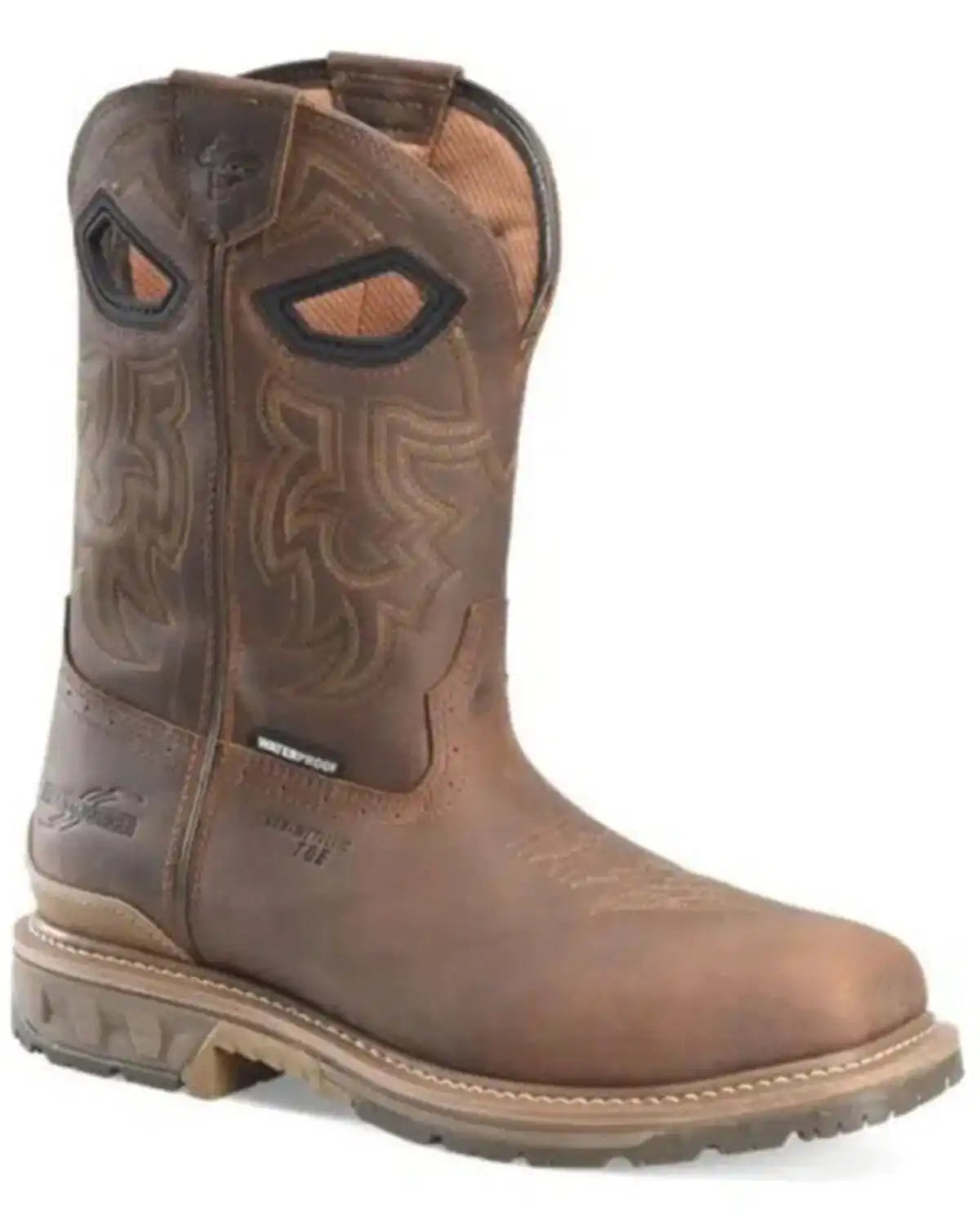 Double H Men's 11" Phantom Rider Waterproof Western Work Boots - Composite Toe