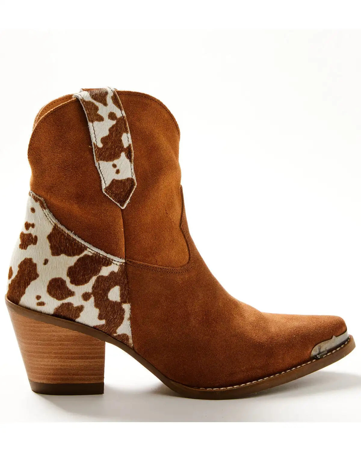Dingo Women's Texas Charm Suede Western Booties - Round Toe