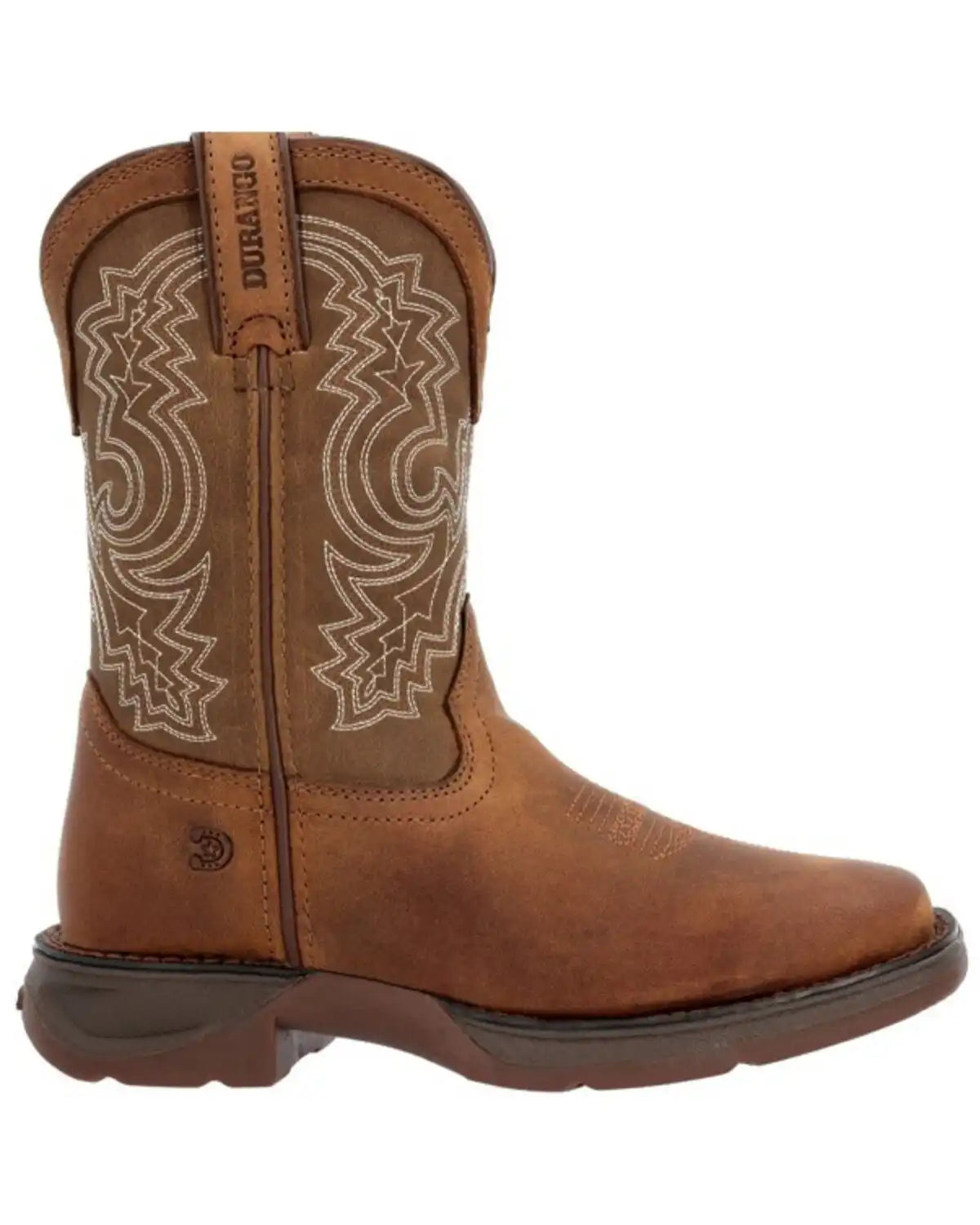 Durango Boys' Lil Rebel Embroidered Western Boots - Broad Square Toe