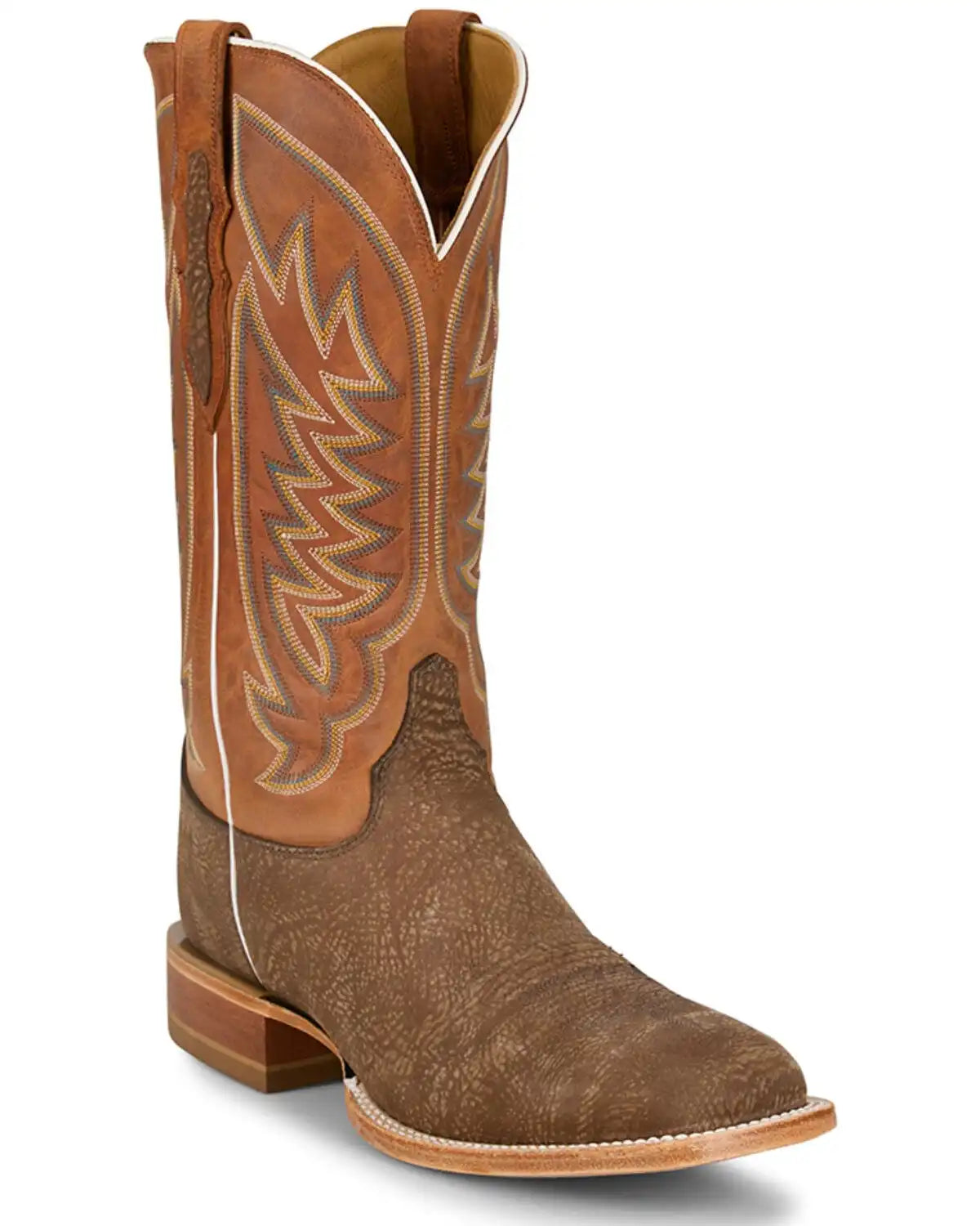 Justin Men's Cowman Tall Western Boots - Broad Square Toe