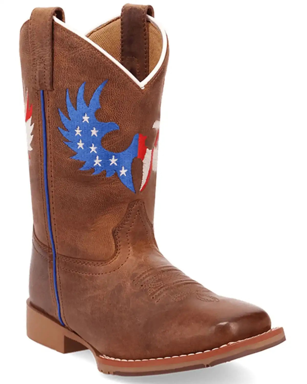 Dan Post Boys' Freedom Light Western Boots - Broad Square Toe