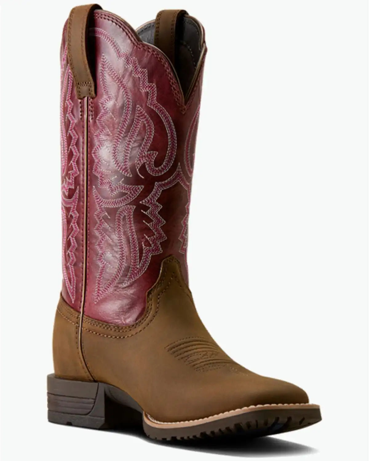 Ariat Women's Hybrid Ranchwork Performance Western Boots - Broad Square Toe