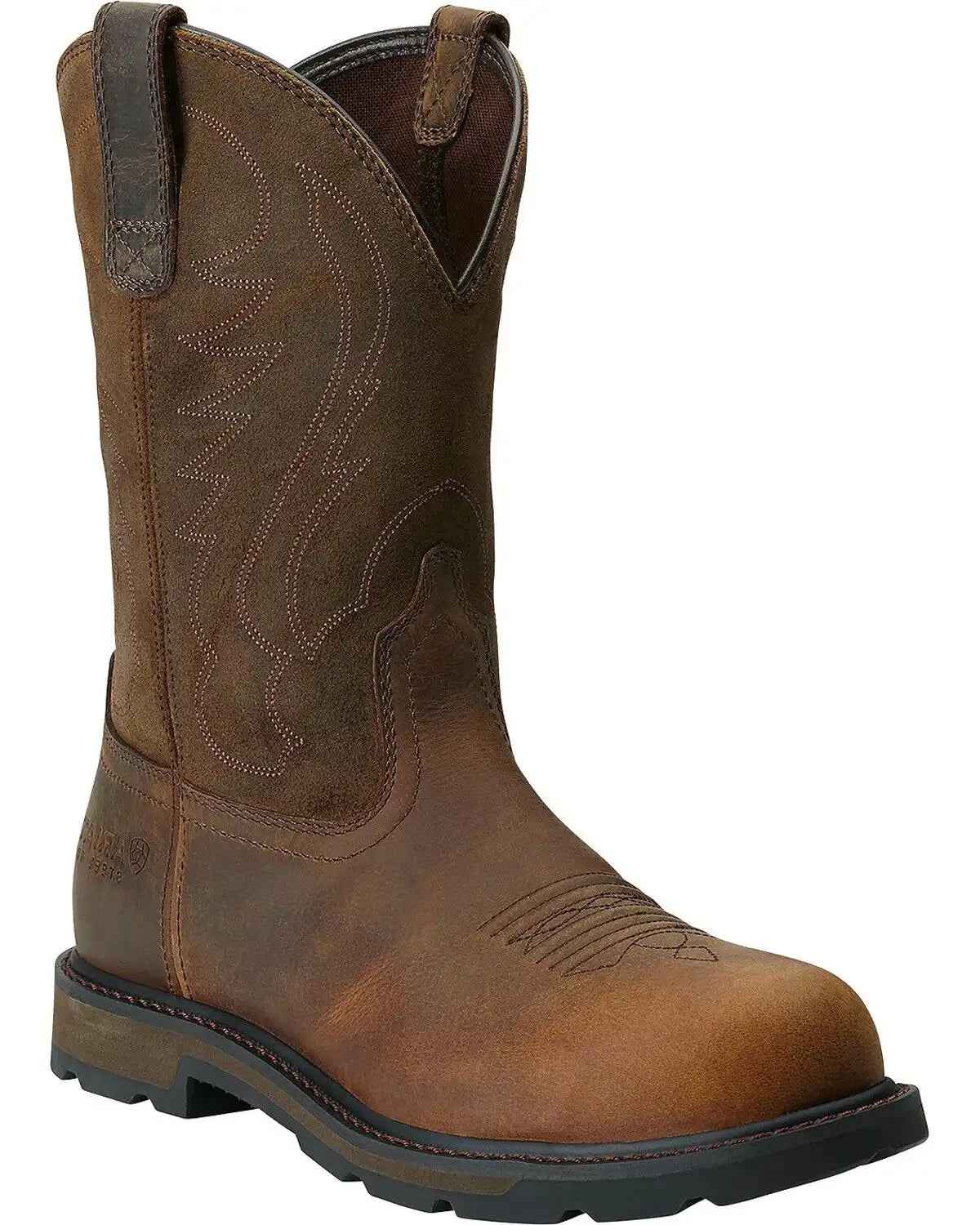 Ariat Men's Groundbreaker Pull On Work Boots - Steel Toe