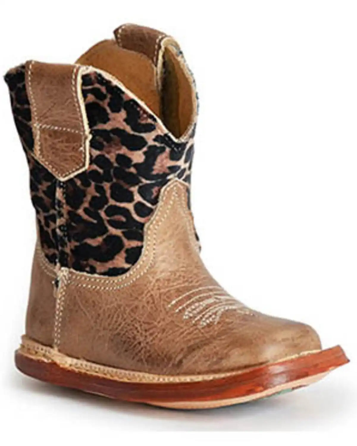 Roper Infant Girls' Cowbabies Cheetah Western Boots - Broad Square Toe