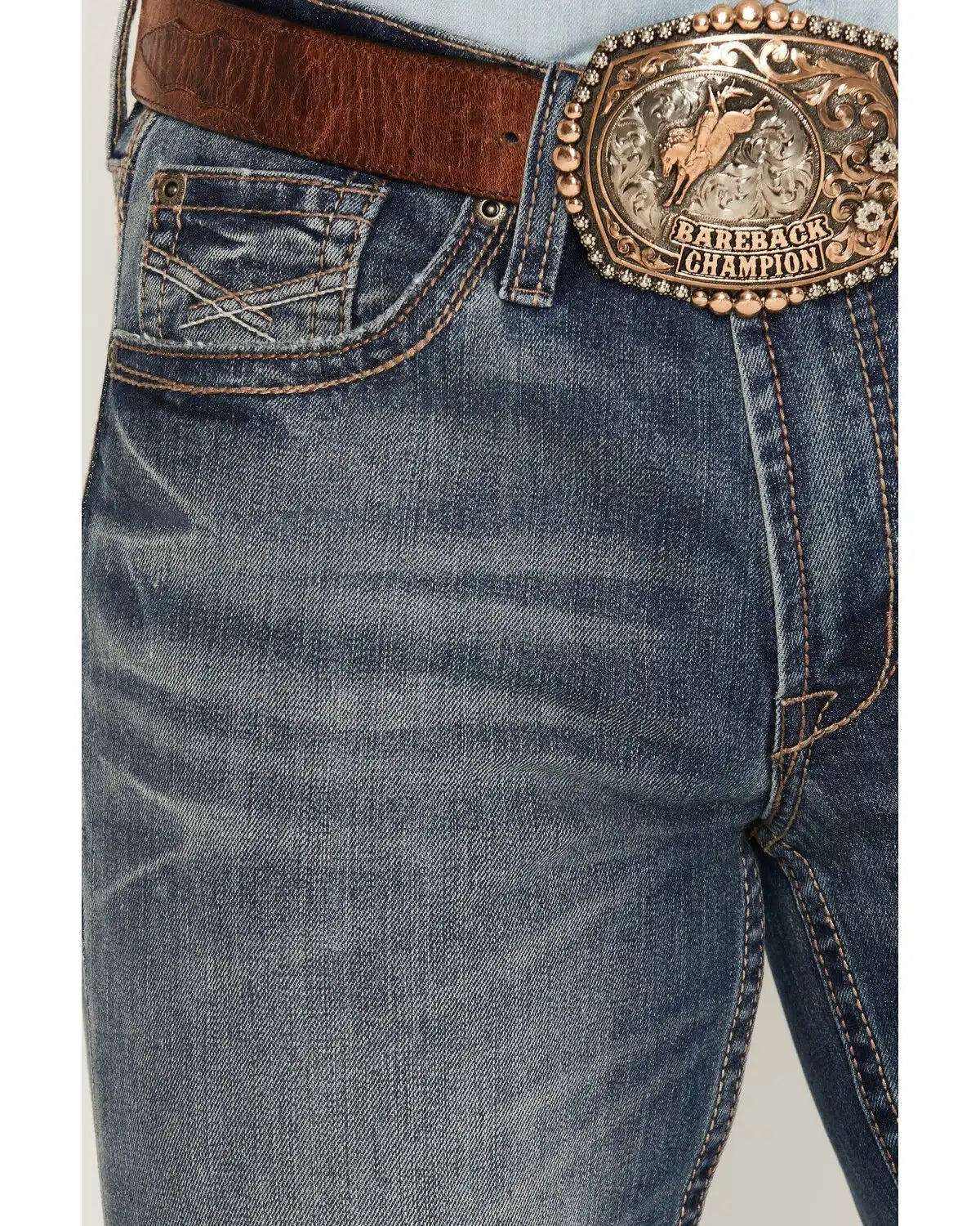 Cody James Men's Denver Wash Wyatt Slim Bootcut Stretch Denim Jeans