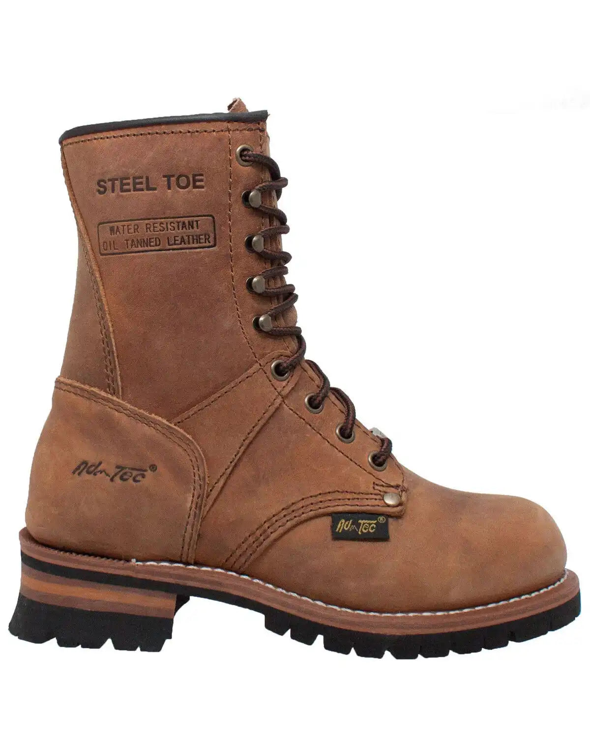 Ad Tec Women's Logger Boots - Steel Toe