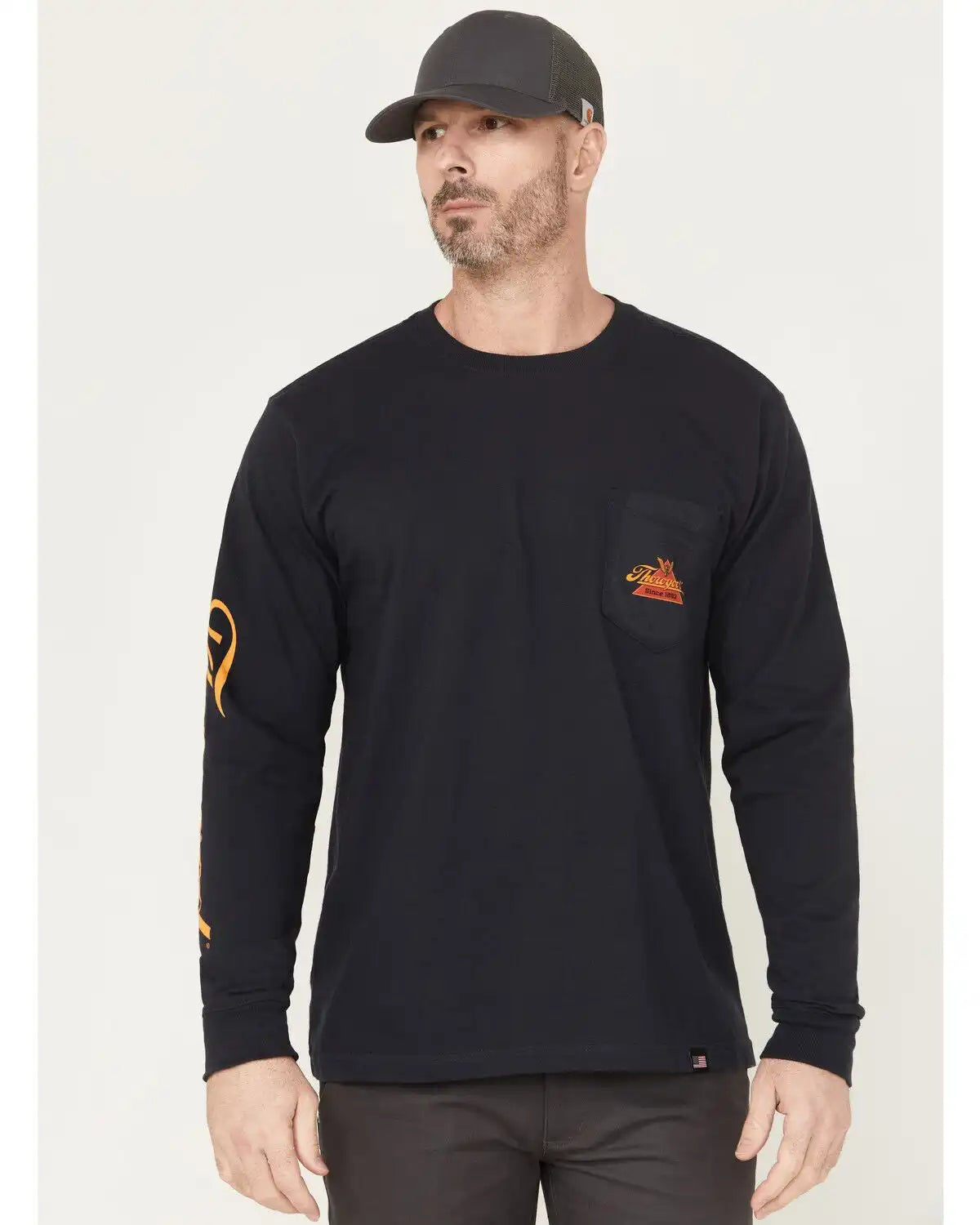 Thorogood Men's USA Logo Long Sleeve Work T-Shirt