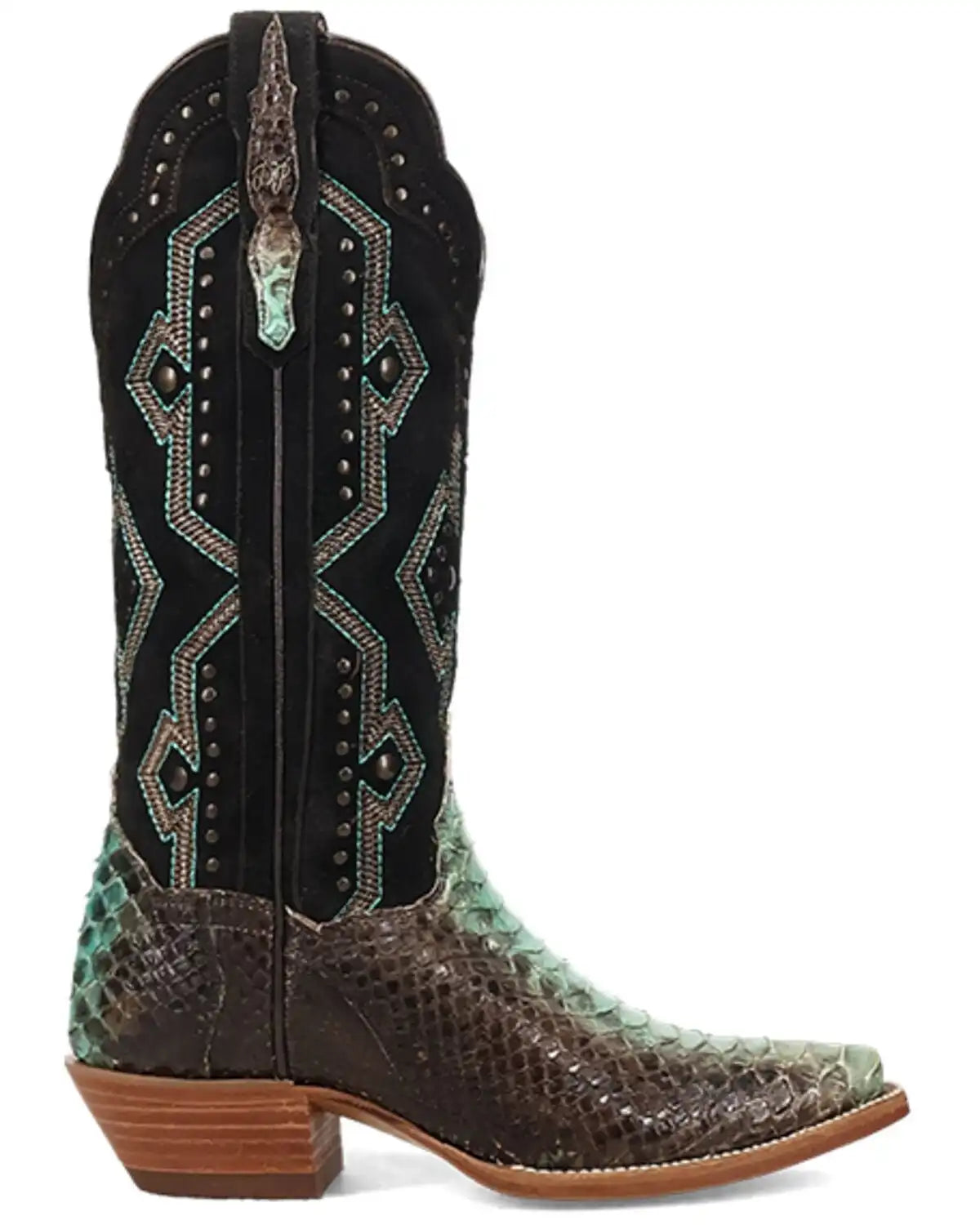 Dan Post Women's Sunset Rider Exotic Python Western Boots - Snip Toe