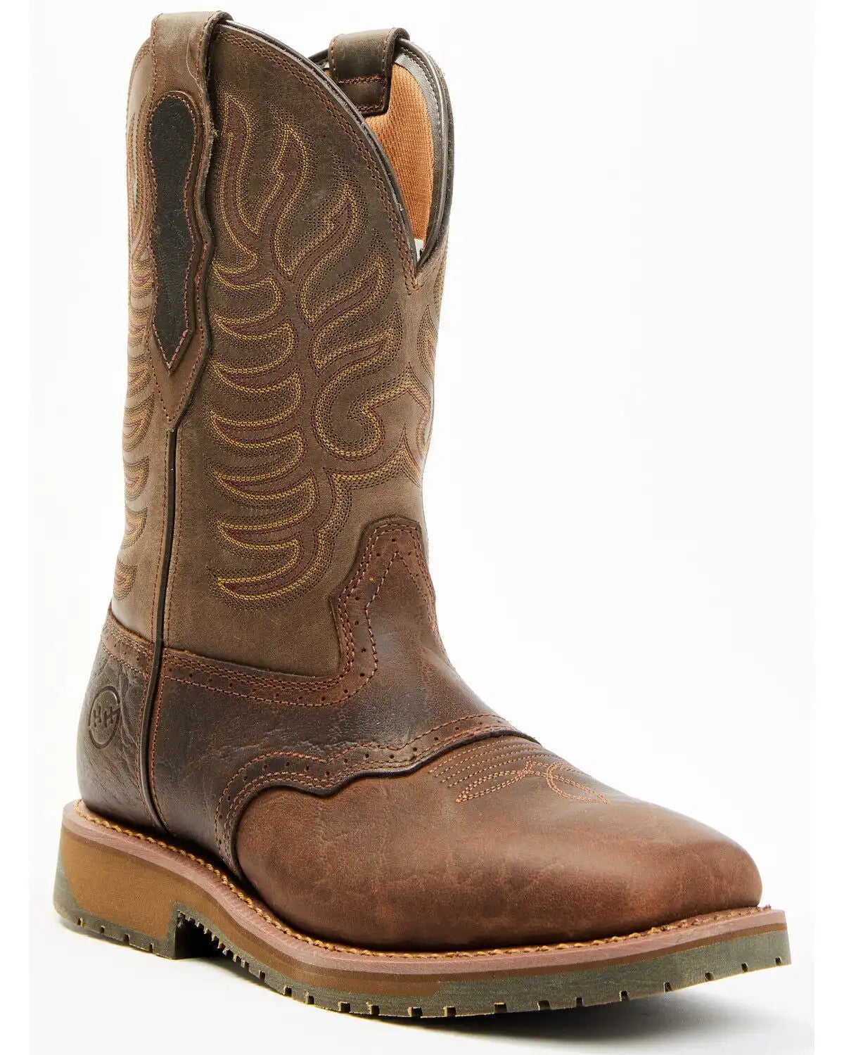 Double H Men's 11" Domestic I.C.E.™ Saddle Vamp Performance Western Boots - Broad Square Toe