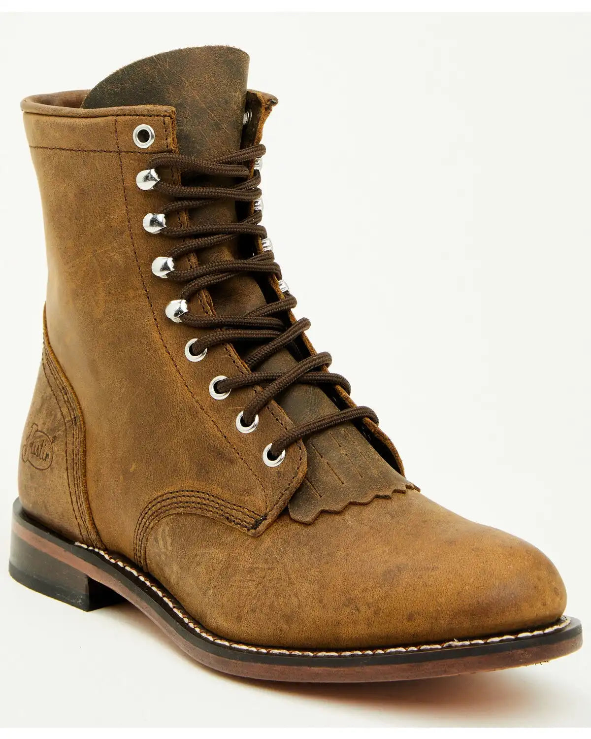 Justin Men's Drennan 7" Lace-Up Roper Boots - Round Toe