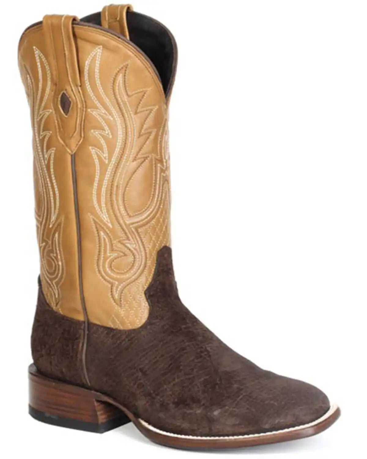 Stetson Men's Exotic Hippopotamus Western Boots - Broad Square Boots