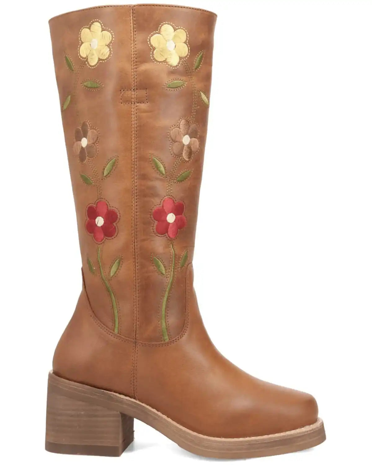 Dingo Women's Floral Bloom Fashion Boots - Round Toe