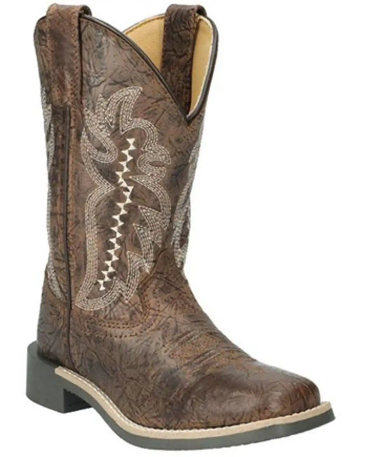 Smoky Mountain Little Boys' Presley Western Boots - Broad Square Toe
