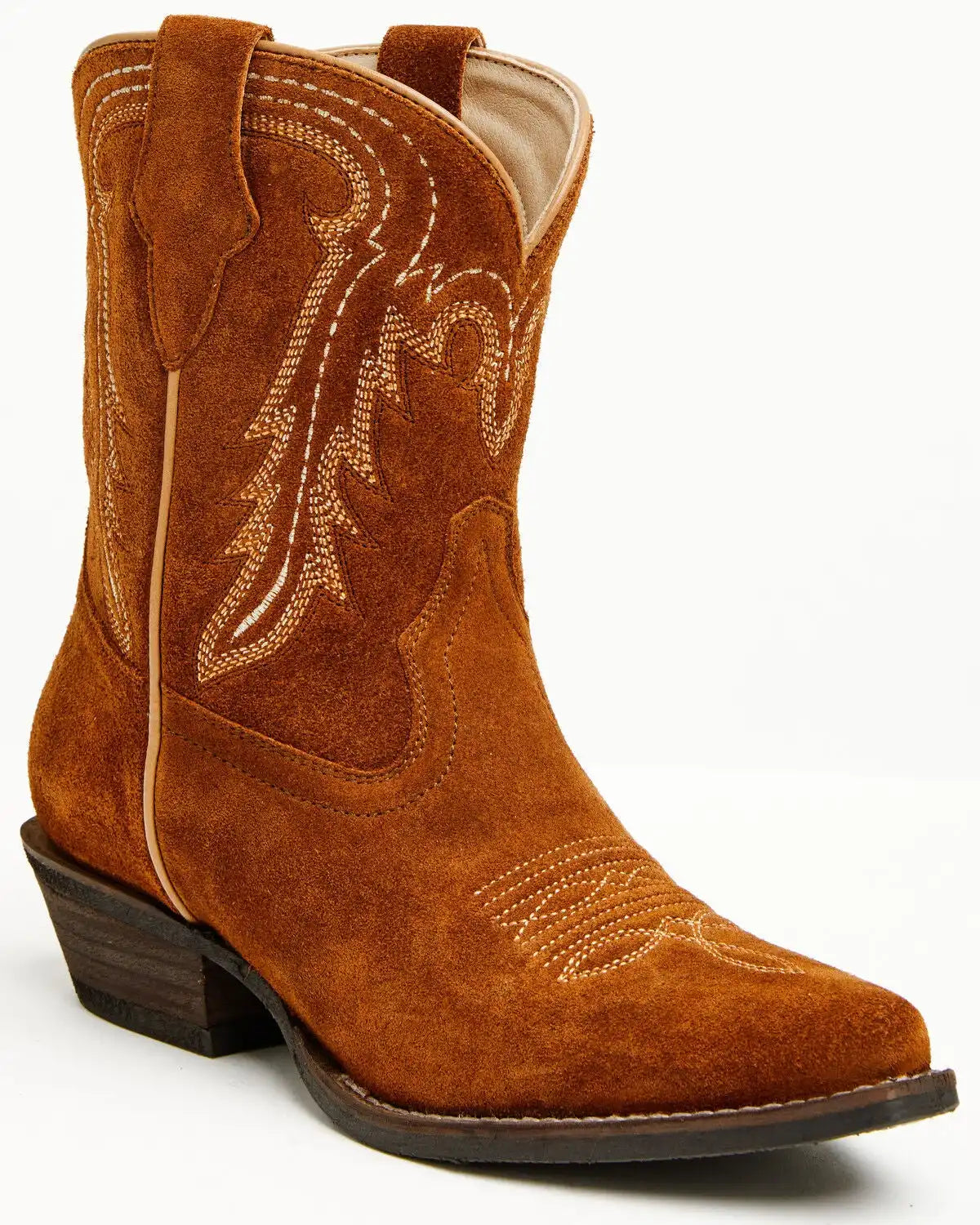 Shyanne Women's Ricki Suede Booties - Snip Toe