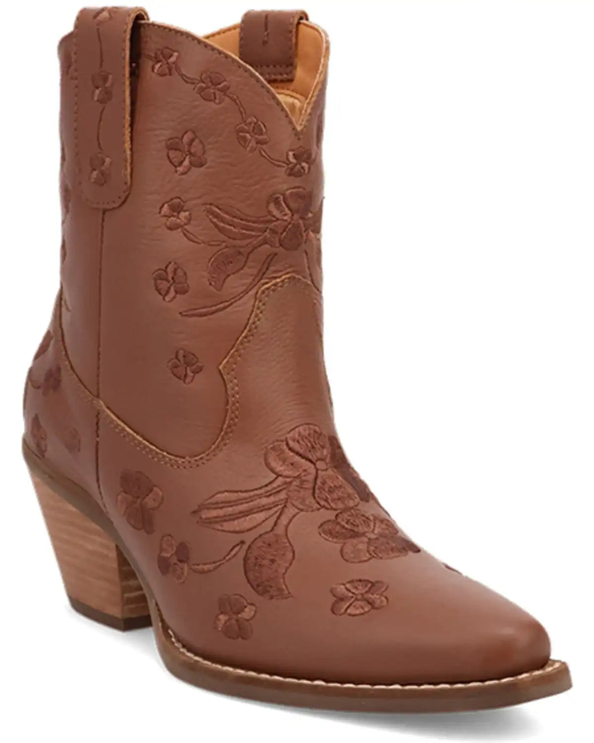 Dingo Women's Sweetheart Embroidered Booties - Round Toe