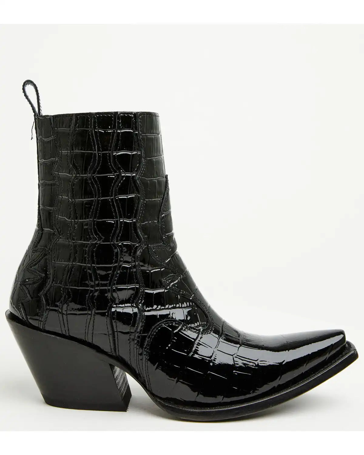 Ariat Women's Jade Crocodile Print Western Booties - Snip Toe