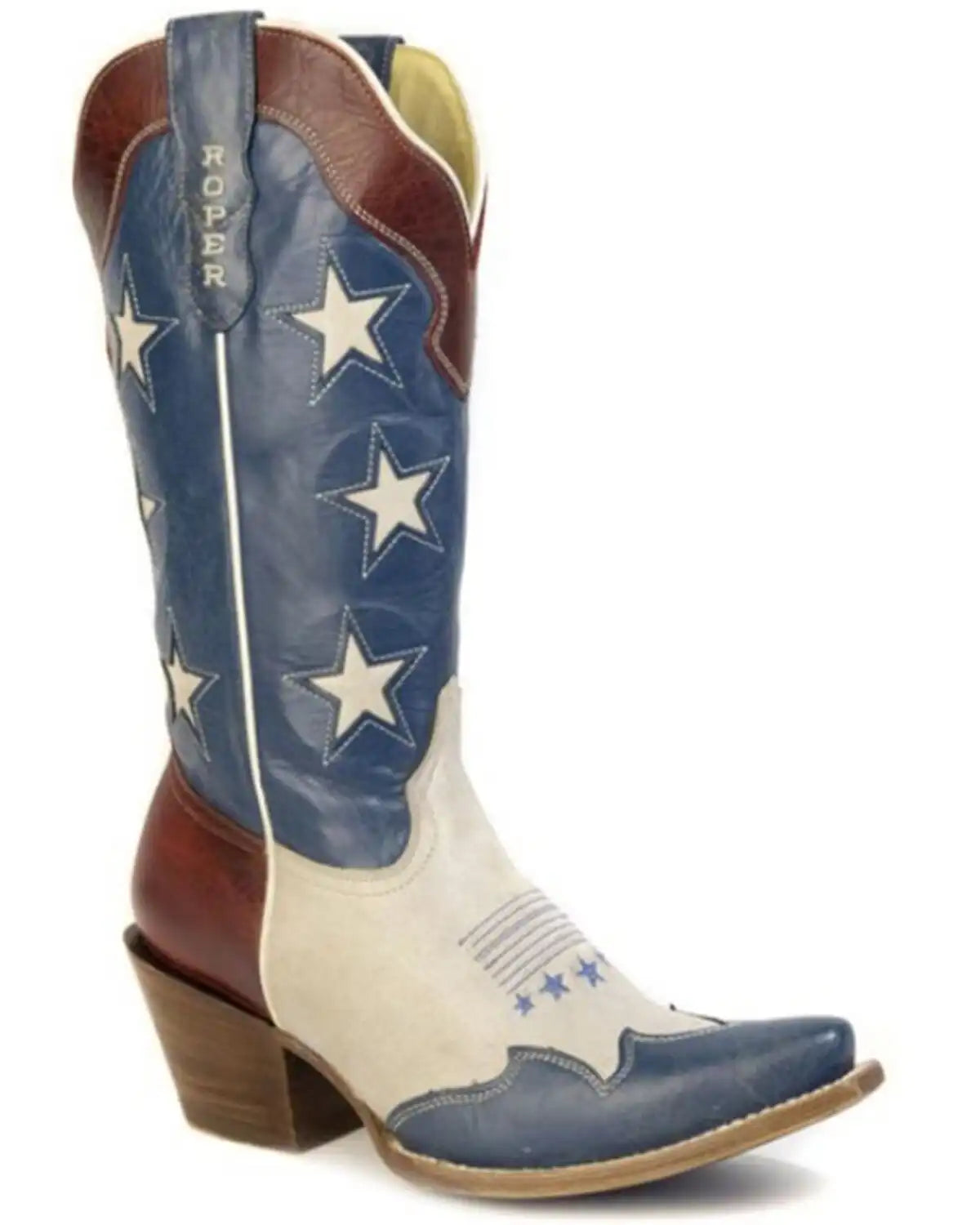 Roper Women's 250 USA Western Boots - Snip Toe